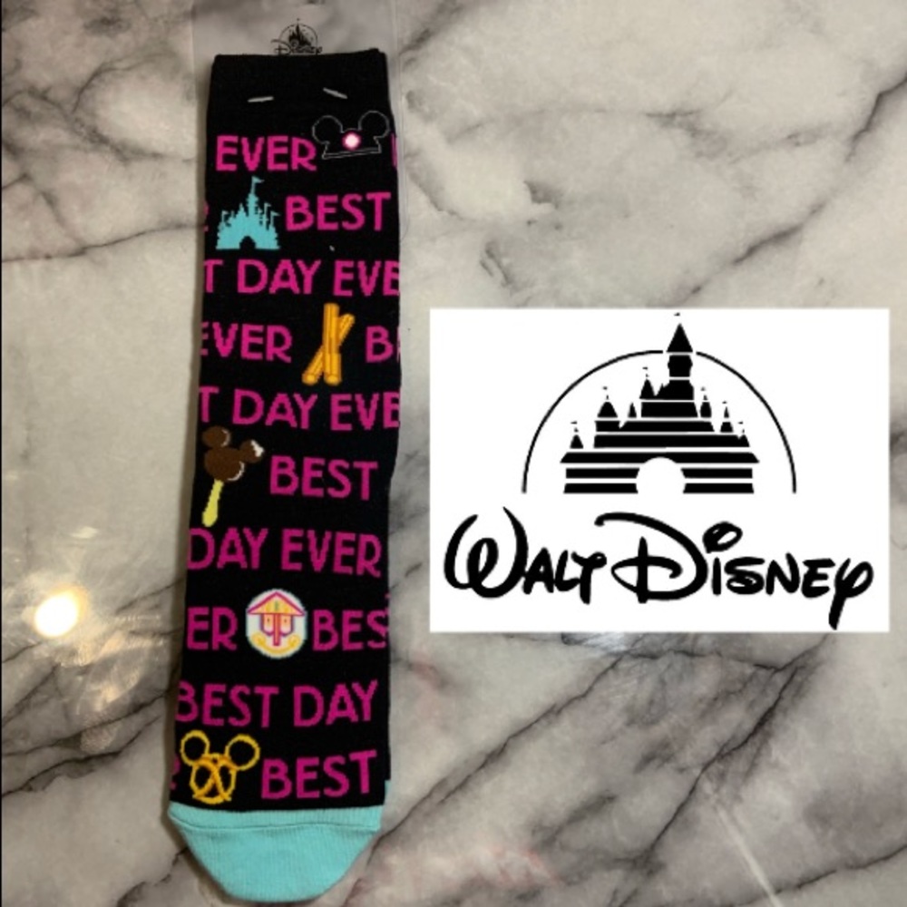 Unisex Disney Socks - Best Day Ever - Disney Parks Exclusive - NWT $15